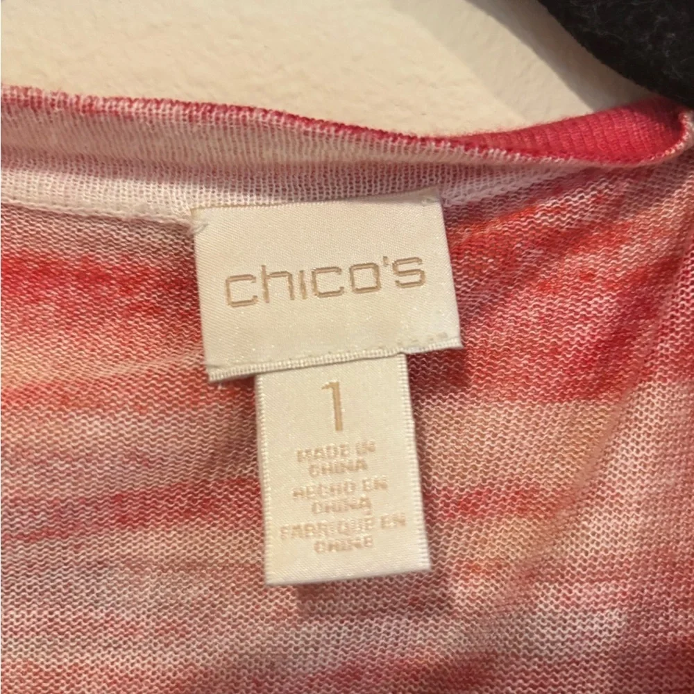 Chicos Open- front cardigan sweater Size 1 - Picture 3 of 6